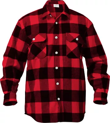 Plaid Flannel Shirt Brawny Buffalo Heavyweight Long Sleeve Checkered Lumberjack • $47.99