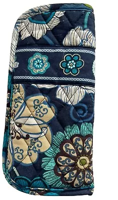 Vera Bradley Soft Fabric Eye Glasses Case  Blue Floral Retired Quilted Pouch • $8.99