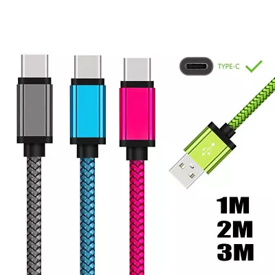 Type C Charger Cable USB C Fast Charging Data Lead For Samsung S8 S9 S10 A22 A52 • $8.99