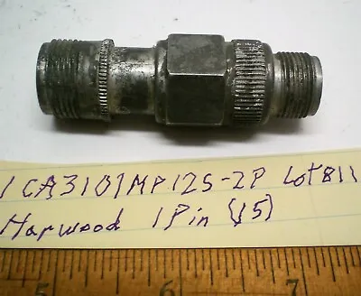 1 CA3101MP12S-2P Military Receptacle 1 Pin HARWOOD Lot 811 Made In USA • $10.99