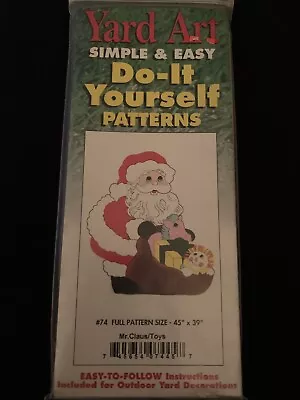 Christmas Yard Art Do It Yourself Vintage Wood Patterns Mr. Claus/Toys • $7