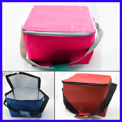 New Deluxe Insulated Lunch Bag Cooler Large Box Shoulder Strap Waterproof Tote ! • $6.97