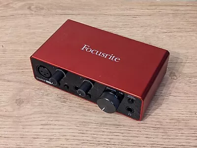 Focusrite Scarlett Solo 3rd Gen USB Audio Interface Studio Podcast Guitar Red • £74.99