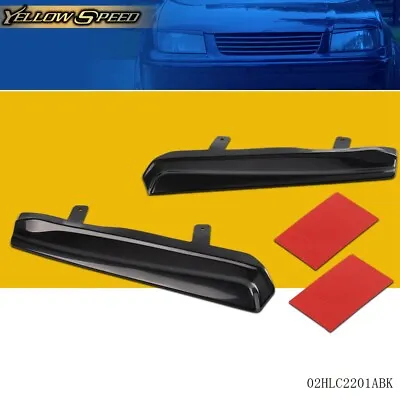 Fit For 1999-2005 VW Jetta MK4 Black Mean Look Upper Headlight Eyelids Cover • $12.39