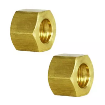 3/4  Compression Nut Hex Shape 1  Thread Size Brass Compression Fitting 2-Pack • $9.95