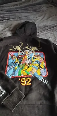 Preloved Unisex Mens Womens Marvel 80th Anniversary Hoody Black Size S Free P&p • £35.99