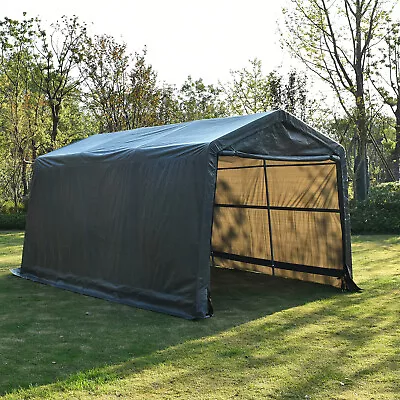 10x15x8 FT Heavy Duty Carport Outdoor Storage Shed Shelter A-Frame Garage Canopy • $229.99