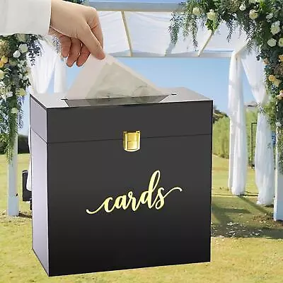 Acrylic Wedding Card Box Wedding Envelope Box For Birthday Wedding Reception • $64.56