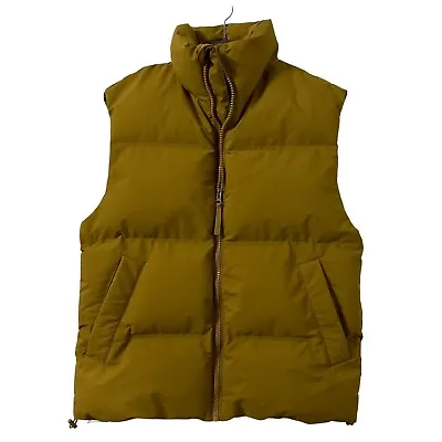 H&M Men’s Windproof & Water-repellent Puffer Vest In Mustard Yellow Size S • $35