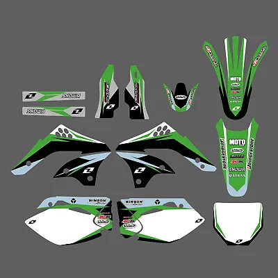 Team Graphics Backgrounds Decals For Kawasaki KX450F KXF450 2006 2007 2008 D6 • $59.39
