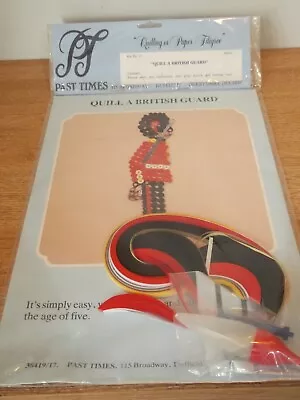 Quilling / Paper Filigree Kit - Quill A British Guard - Past Times - New • £9.49