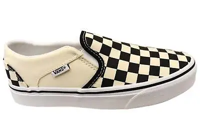 Vans Womens Comfortable Asher Checkerboard Slip On Shoes • $89.95