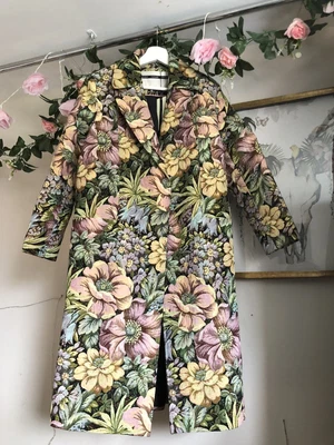 £55 • Buy BNWT Floral Retro Topshop Coat  Jacket Next Flower Tapestry New Boden Lazy Oaf