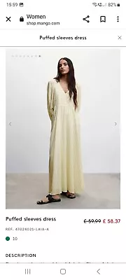 Mango. Cotton Maxi Dress. Med. SS23. New Last Summer Worn Once. Beautiful. • £20