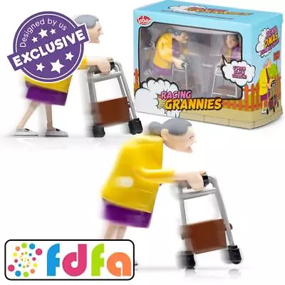 One For Fun Racing Clockwork Wind Up Grannies Cars Kids Childs Toy Gift • £12.29