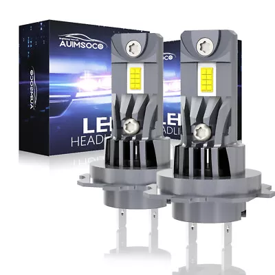 2x H7 Motorcycle LED Headlight Bulb Kit High/Low Beam 55W 10000LM 6000K White CS • $44.99