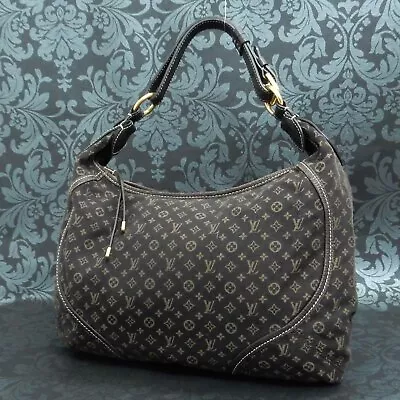 LOUIS VUITTON Monogram Mini Lin Canvas Manon MM Brown Shoulder Bag #2 Rise-on • $436.02