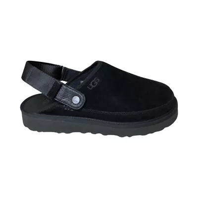 UGG Men's Goldencoast Clog Black Suede Shoes Clogs 1142172 • $89.99