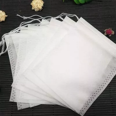 £1.45 • Buy 10-200x Tea Filter Bags Cotton Drawstring Seal Filter Tea Bags Tea Coffee Spice