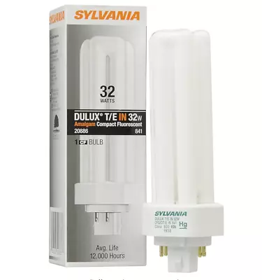 Sylvania Dulux T/E IN 32 Watts Amalgam Compact Fluorescent Bulb 20886 CFL • $3.88