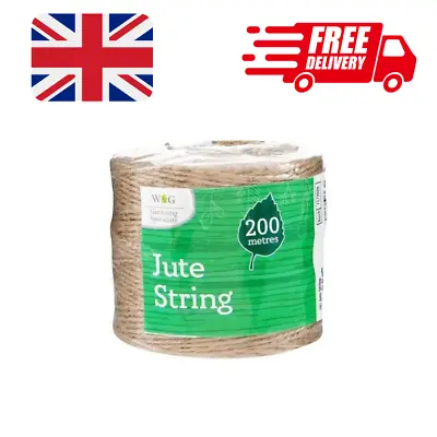 £4.49 • Buy Wilson & Gregory Jute String 200 Metres Gardening Craft Natural Rustic Twine