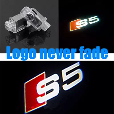 Audi S5 LOGO 2pcs GHOST LASER PROJECTOR DOOR UNDER PUDDLE LIGHTS FOR AUDI S5 - • $18.66