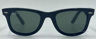 Ray Ban Wayfarer Black Classic RB2140 901S MATTE Green Non Polarized 50 Mm New • $96.12