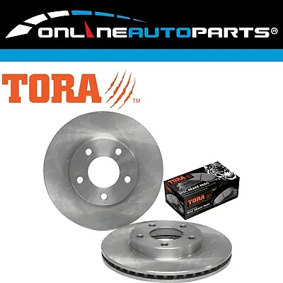 2 Front Disc Rotors + Brake Pads Set For Mazda Tribute + Ford Escape 2001~2005 • $114.95