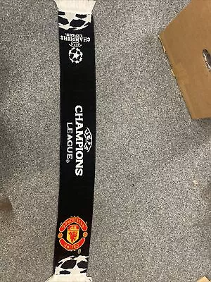 Manchester United Scarf UEFA Champions League Manchester Utd Fc Official Product • £6.99