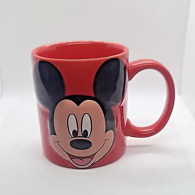 Disney - Mickey Mouse - Jerry Leigh - Red - Raised Graphic Face - Coffee Cup • $18.99