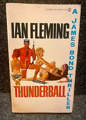 Thunderball By Ian Fleming 007 James Bond Paperback Book 1961  36th Printing • $9.95