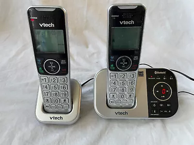 VTECH VS112-2 DECT 6.0 Bluetooth 2 Handset Cordless Phone W/ Answering Machine • $24.49