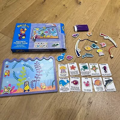 CBeebies Magnetic Fishing Fish Game Wooden Board Age 3 4 5 Boys Girls Hand Skill • £2.29