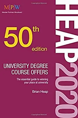 HEAP 2020: University Degree Course Offers Paperback Brian Heap • £4.73