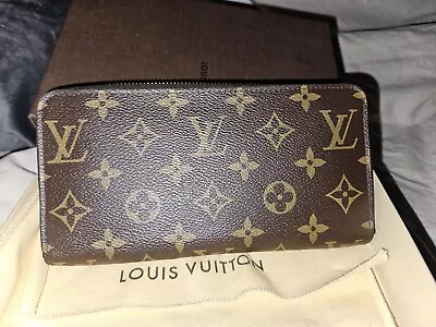 Louis Vuitton Zippy Wallet Purse Monogram Canvas Box & Dust Bag Genuine Ex Cond. • £395