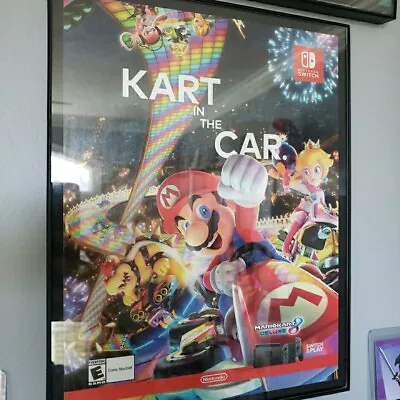 FRAMED 2017 Mario Kart 8 Switch Video Game Wall Art • $29