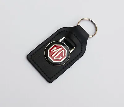 MG Chrome Red & Black Key Fob Midget MGA MGC MGB GT Midget MGF MGTF Etc • $10.04