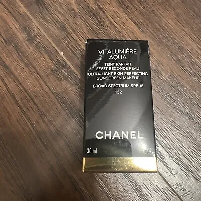 CHANEL - ULTRA LIGHT SKIN PERFECTING SUNSCREEN MAKEUP -shade 132. 1 OZ . New • $40