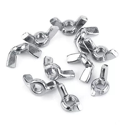 10pc M3 M4 M5 M6 M8 316 Stainless Steel Wing Nuts Nut DIN315 For CAD • $8.28