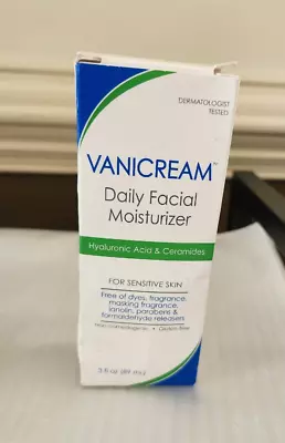 VANICREAM Daily Facial Moisturizer Hyaluronic Acid And Ceramides Skin 3 Fl Oz • $17.99