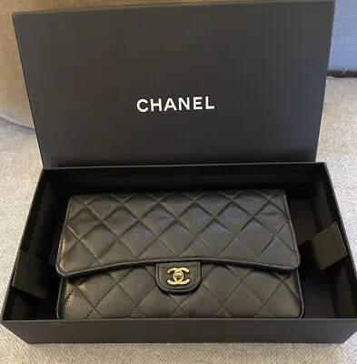 Chanel Timeless Classic Black Cross Body Bag. Free Postage. • £2599