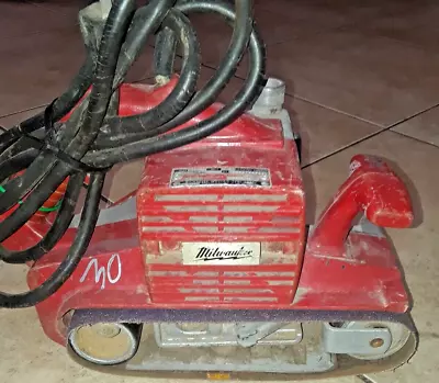 Vintage Milwaukee Heavy Duty 4  X 24  Electric Belt Sander 5910  USA  Works • $65