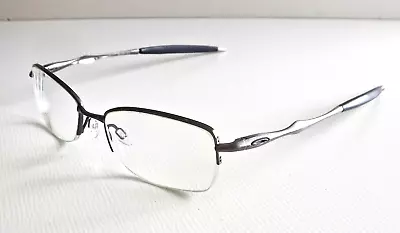 Oakley Sculpt 4.0 Eyeglasses Brushed Chrome Half Rim Frames 52-18-142 • $47.25