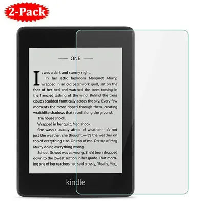 $15.59 • Buy 2 PCS Screen Protector Tempered Glass Film For Kindle Paperwhite 5/6/7/10/11th