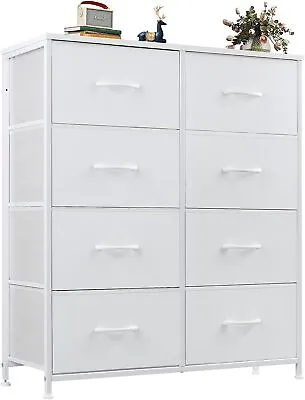 8 Drawers Dresser For Bedroom Chest Organizer Storage Tower With Fabric Bins • $75