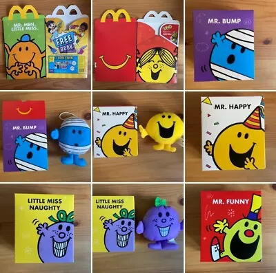 McDonalds Happy Meal Toy 2024 Mr Men Little Miss Plush Bag Hanger Toys - Various • £0.99