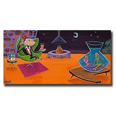 Sea Monkey By Beatnik Gallery-Wrapped Canvas Giclee Artwork (12 In X 24 In) • $98.99