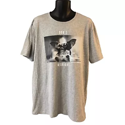 Gremlins T Shirt 2XL Grey Graphic Mogwai Dont Feed After Midnight Classic 80s • $17.96