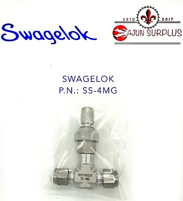 Qty:1 ~new~ Swagelok P.n.: Ss-4mg Ss-316 1/4”  Compression-tube Metering Valve • $85