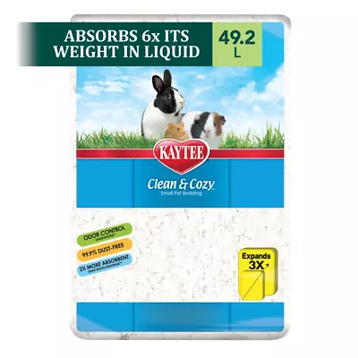 PET CAGE BEDDING White Paper Odor Control 25/49 Liters • $28.10
